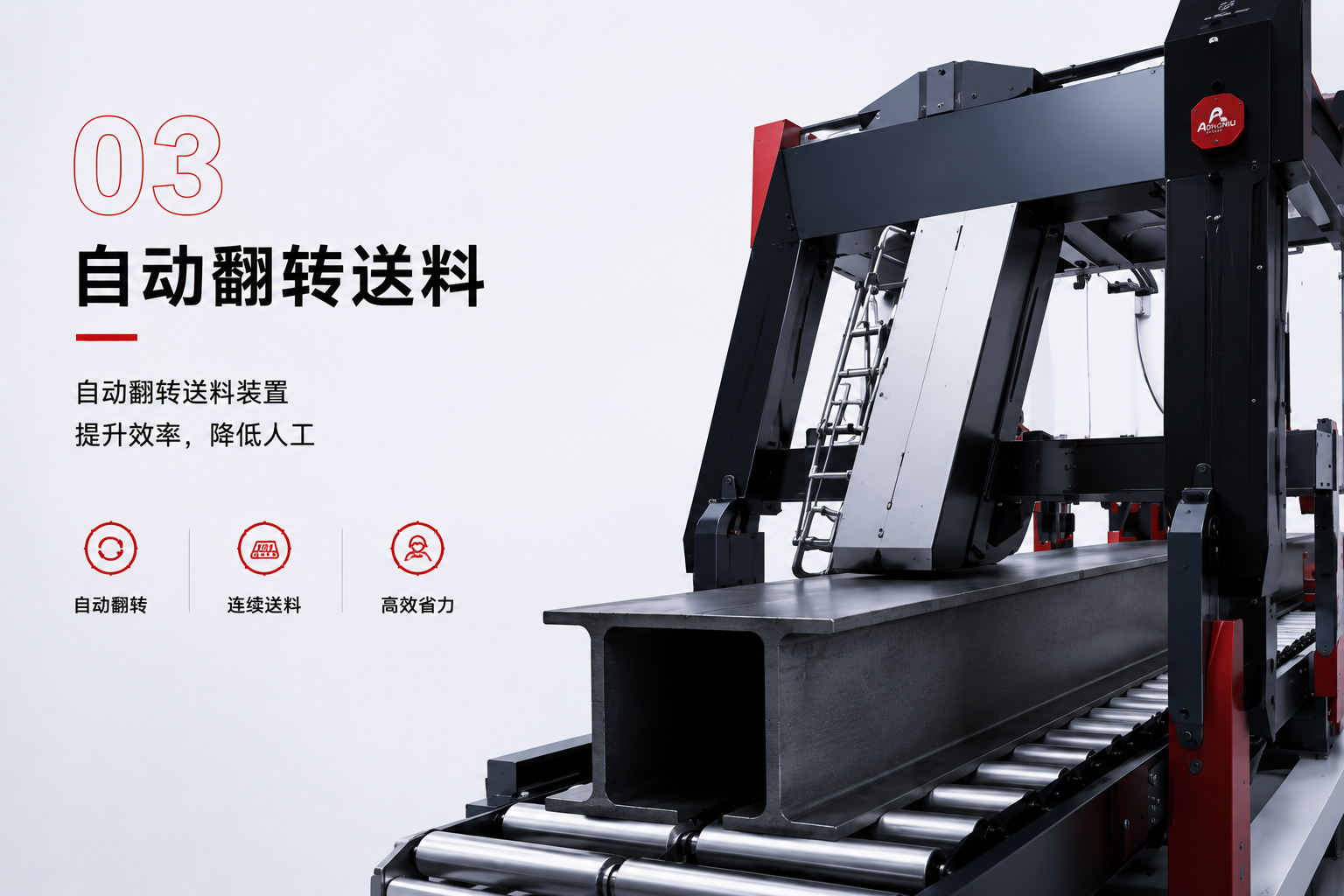 自动翻转送料